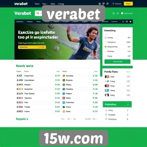 Análise da interface de usuário do site verabet