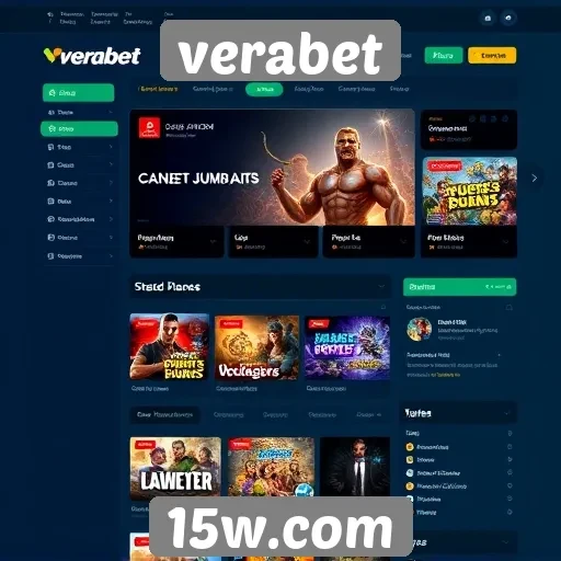 Análise da interface do site de jogos verabet